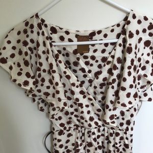 Polka dot Ali Ro silk dress